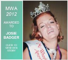 2012 Ms. Wheelchair America smiling, click for her biography 2012 Ms. Wheelchair America smiling, click for her biography